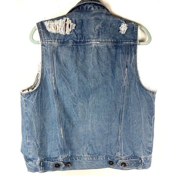 Jordan Craig Vest Legacy Edition Artisan Series Distressed Denim SIZE M - Picture 3 of 4